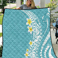 Hawaii Aloha Quilt Plumeria Vintage - Turquoise LT7 Turquoise - Polynesian Pride