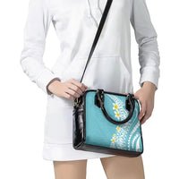 Hawaii Aloha Shoulder Handbag Plumeria Vintage - Turquoise LT7 - Polynesian Pride