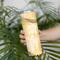 Aloha Honolulu Festival Skinny Tumbler Hawaii Kapa Mix Flowers Lei LT7 - Polynesian Pride