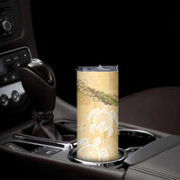Aloha Honolulu Festival Skinny Tumbler Hawaii Kapa Mix Flowers Lei LT7 - Polynesian Pride