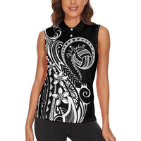 Polynesia Beach Volleyball Personalized Women Sleeveless Polo Shirt Basic