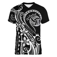 Polynesia Beach Volleyball Personalized Women V-Neck T-Shirt Basic