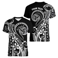 Polynesia Beach Volleyball Personalized Women V-Neck T-Shirt Basic