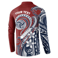Polynesia Beach Volleyball Personalized Button Sweatshirt Special