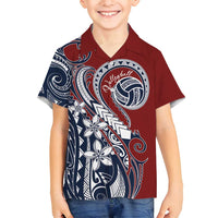 Polynesia Beach Volleyball Personalized Family Matching Off Shoulder Maxi Dress and Hawaiian Shirt Special