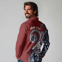 Polynesia Beach Volleyball Personalized Long Sleeve Polo Shirt Special