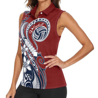 Polynesia Beach Volleyball Personalized Women Sleeveless Polo Shirt Special