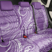 Polynesia Plumeria Lei Back Car Seat Cover Periwinkle Curves Motif LT7 - Polynesian Pride