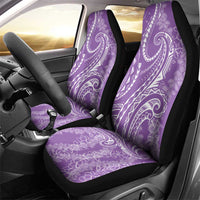 Polynesia Plumeria Lei Car Seat Cover Periwinkle Curves Motif LT7 - Polynesian Pride