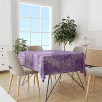 Polynesia Plumeria Lei Tablecloth Periwinkle Curves Motif LT7 - Polynesian Pride