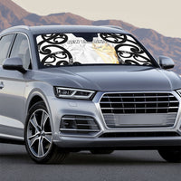 New Zealand WC2026 White Auto Sun Shade Silver Fern