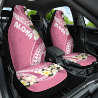 Aloha Hawaii Festive Car Seat Cover Frangipani Lace Classic - Rosy LT7 One Size Pink - Polynesian Pride
