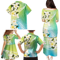 Aloha Hawaii Festive Family Matching Puletasi and Hawaiian Shirt Frangipani Lace Classic - Summer Vibes LT7 - Polynesian Pride