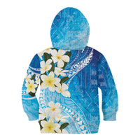 Aloha Hawaii Festive Kid Hoodie Frangipani Lace Classic - Oceanic LT7 - Polynesian Pride