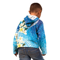 Aloha Hawaii Festive Kid Hoodie Frangipani Lace Classic - Oceanic LT7 - Polynesian Pride