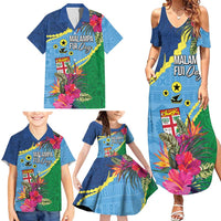 Personalized Malampa Fiji Day Together We Grow Family Matching Summer Maxi Dress and Hawaiian Shirt Special Tapa Mix LT7 - Polynesian Pride