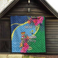 Personalized Malampa Fiji Day Together We Grow Quilt Special Tapa Mix LT7 - Polynesian Pride