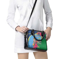 Personalized Malampa Fiji Day Together We Grow Shoulder Handbag Special Tapa Mix - Polynesian Pride
