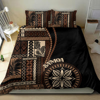 Samoa Siapo Motif Bedding Set Classic Style - Black Ver LT7 - Polynesian Pride