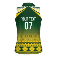 Cook Islands Rugby Custom Women Sleeveless Polo Shirt Kuki Avaiki LT7 - Polynesian Pride