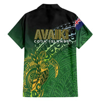 Cook Islands Rugby Kuki Avaiki Family Matching Puletasi and Hawaiian Shirt Tribal Turtle LT7 - Polynesian Pride