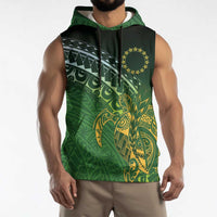 Cook Islands Rugby Kuki Avaiki Sleeveless Hoodie Tribal Turtle - Polynesian Pride