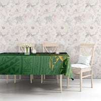 Cook Islands Rugby Kuki Avaiki Tablecloth Tribal Turtle - Polynesian Pride