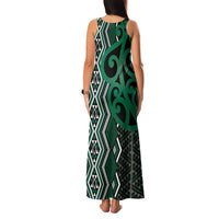 Maori Taniko Patterns Family Matching Tank Maxi Dress and Hawaiian Shirt Pounamu Patiki Motifs Mix Whakairo Ngaru LT7 - Polynesian Pride