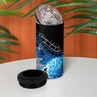 Maori Matariki Te Araroa Paikea Starry 4 in 1 Can Cooler Tumbler Tangaroa Whakatauki