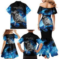 Maori Matariki Te Araroa Paikea Starry Family Matching Mermaid Dress and Hawaiian Shirt Tangaroa Whakatauki LT7 - Polynesian Pride