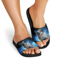 Maori Matariki Te Araroa Paikea Starry Slide Sandals Tangaroa Whakatauki