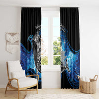 Maori Matariki Te Araroa Paikea Starry Window Curtain Tangaroa Whakatauki