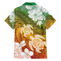Kanaka Maoli Hawaii Flag Day Family Matching Puletasi and Hawaiian Shirt Vibrant Frangipani LT7 - Polynesian Pride
