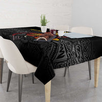 Personalized Papua New Guinea Milne Bay Tablecloth Bagi Necklace Mix Lime Pot Grunge