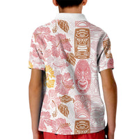 Christmas Aloha Hawaii Tiki Kid Polo Shirt Hibiscus Spring Colors - Polynesian Pride