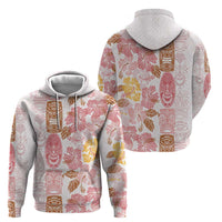 Christmas Aloha Hawaii Tiki Zip Hoodie Hibiscus Spring Colors - Polynesian Pride