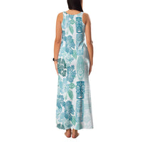 Christmas Aloha Hawaii Tiki Family Matching Tank Maxi Dress and Hawaiian Shirt Hibiscus Summer Colors LT7 - Polynesian Pride