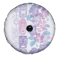 Christmas Aloha Hawaii Tiki Spare Tire Cover Hibiscus Winter Colors LT7 - Polynesian Pride
