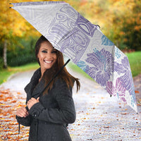 Christmas Aloha Hawaii Tiki Umbrella Hibiscus Winter Colors - Polynesian Pride