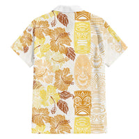 Christmas Aloha Hawaii Tiki Family Matching Tank Maxi Dress and Hawaiian Shirt Hibiscus Autumn Colors LT7 - Polynesian Pride