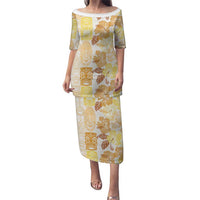 Christmas Aloha Hawaii Tiki Puletasi Hibiscus Autumn Colors - Polynesian Pride