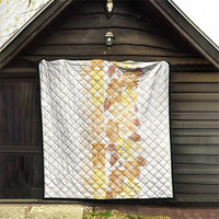 Christmas Aloha Hawaii Tiki Quilt Hibiscus Autumn Colors - Polynesian Pride
