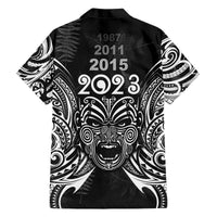 New Zealand Rugby Hawaiian Shirt 2023 World Cup Aotearoa Haka Face LT7 - Polynesian Pride