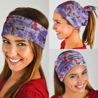 Lavender Palaka Hawaii Aloha Neck Gaiter Koi Pond Mix Orchids - Polynesian Pride