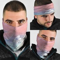 Aloha Hawaii Floral Tapa Neck Gaiter Patchwork Pastel Candy - Polynesian Pride