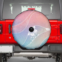Aloha Hawaii Floral Tapa Spare Tire Cover Patchwork Pastel Candy - Polynesian Pride
