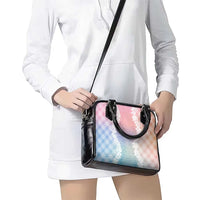 Hawaii Aloha Plumeria Lei Pastel Candy Palaka Shoulder Handbag - Polynesian Pride