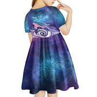 New Zealand Mother's Day Kid Short Sleeve Dress Maori Hari Ra Mama