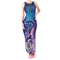 New Zealand Mother's Day Tank Maxi Dress Maori Hari Ra Mama LT7 Women Galaxy - Polynesian Pride
