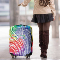 Aloha Pride Rainbow Tie Dye Luggage Cover Humpback Whale - Love is Love